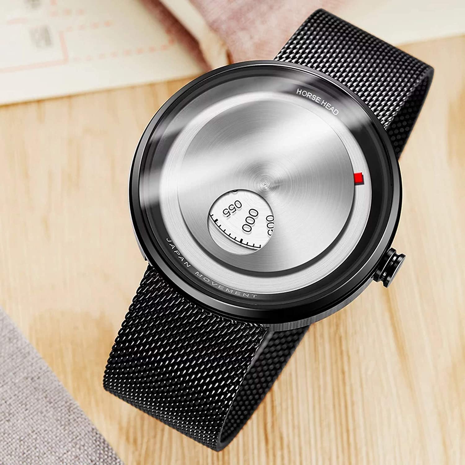 Analog Date Meta & Time Shehard Belt Men Watches & Boys Watches