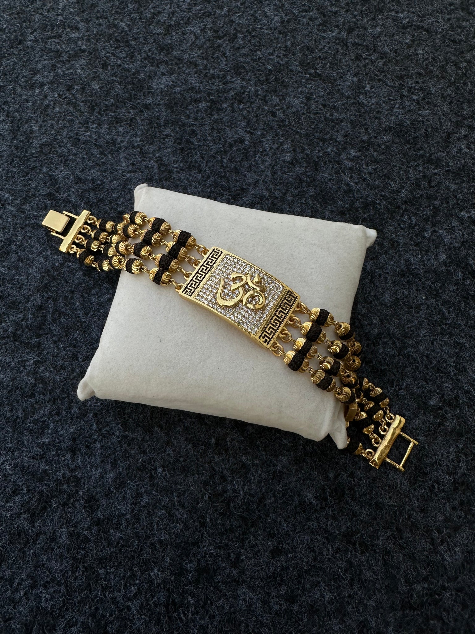 Buy Ahilya Jewels Ganesha Rudraksha Gold Bracelet for Women Online  Tata  CLiQ Luxury